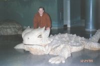 James and a Giant Lizard in Vegas '99